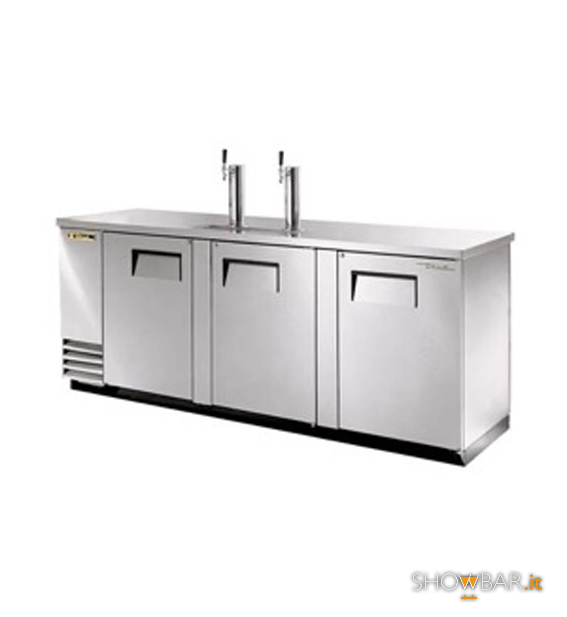 Frigorifero professionale TRUE 3 sportelli con 2 spina birra 2 Frigorifero professionale TRUE 3 sportelli con 2 spina birra