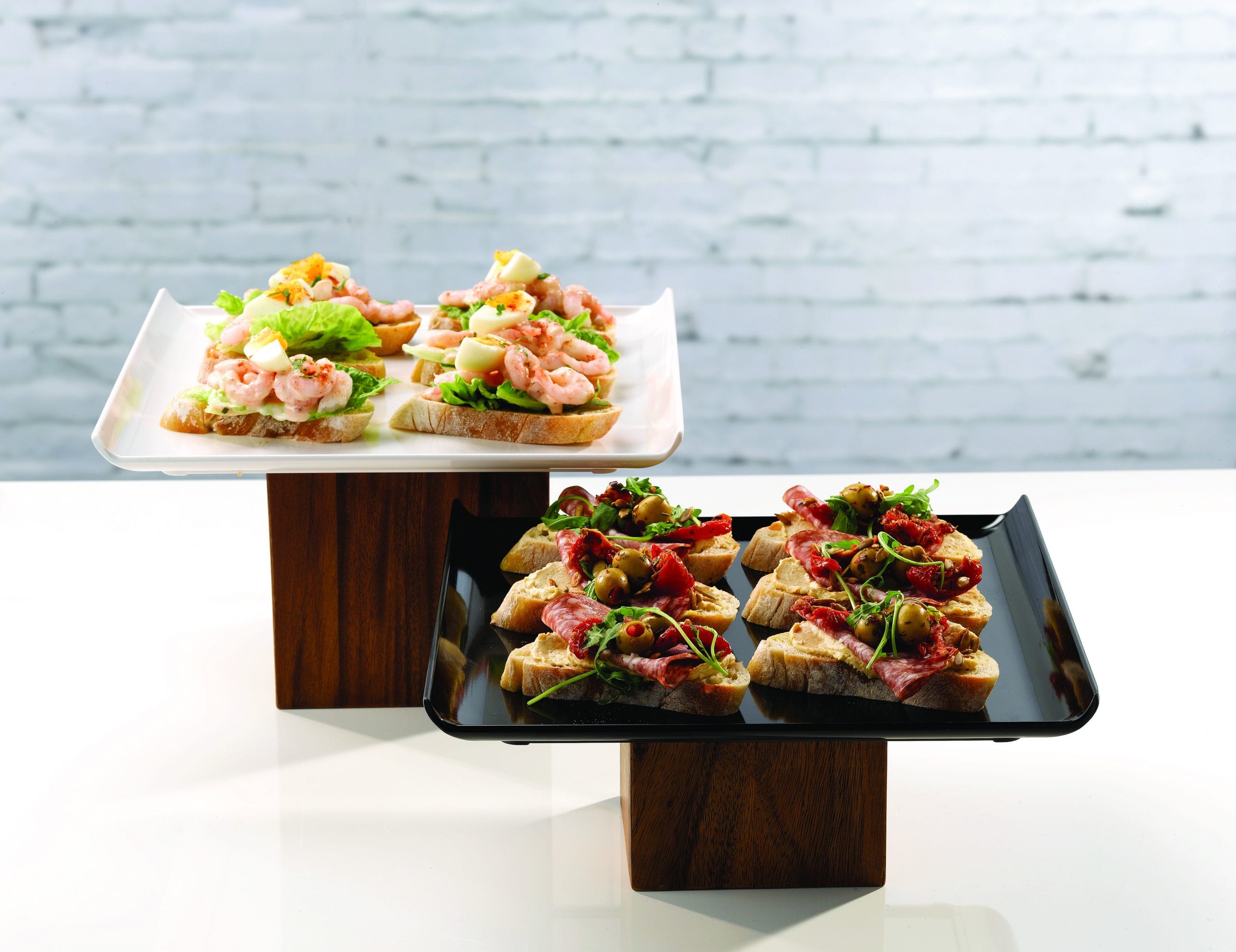 Buffet Wood Tray Set condimenti Cubo large 18X18X20 cm