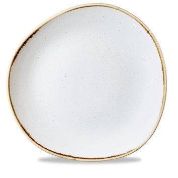 Stonecast Trace Puntinato BIANCO PIATTO PIANO 28,6cm