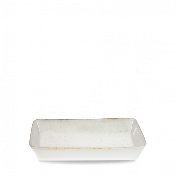 Stonecast - Teglia rettangolare Orzo Bianco 38 x 25 x 6,2 cm