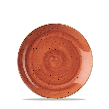 Stonecast ROSSO MATTONE PUNTINATO PIATTO PIANO 16,5cm