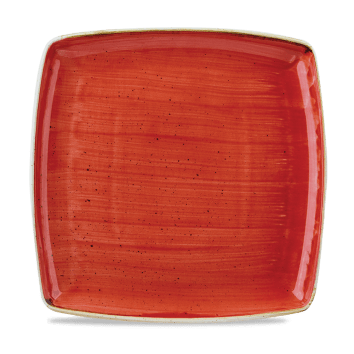 Stonecast ROSSO PUNTINATO PIATTO QUADRATO 26,8x26,8cm