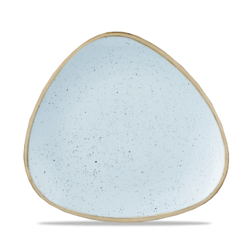 Stonecast AZZURRO PUNTINATO PIATTO TRIANGOLARE 22,9cm