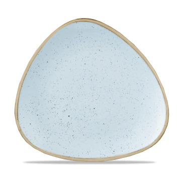 Stonecast AZZURRO PUNTINATO PIATTO TRIANGOLARE 26,5cm