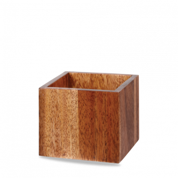 Buffet Wood Tray Set condimenti Cubo Small 12X12X10 cm