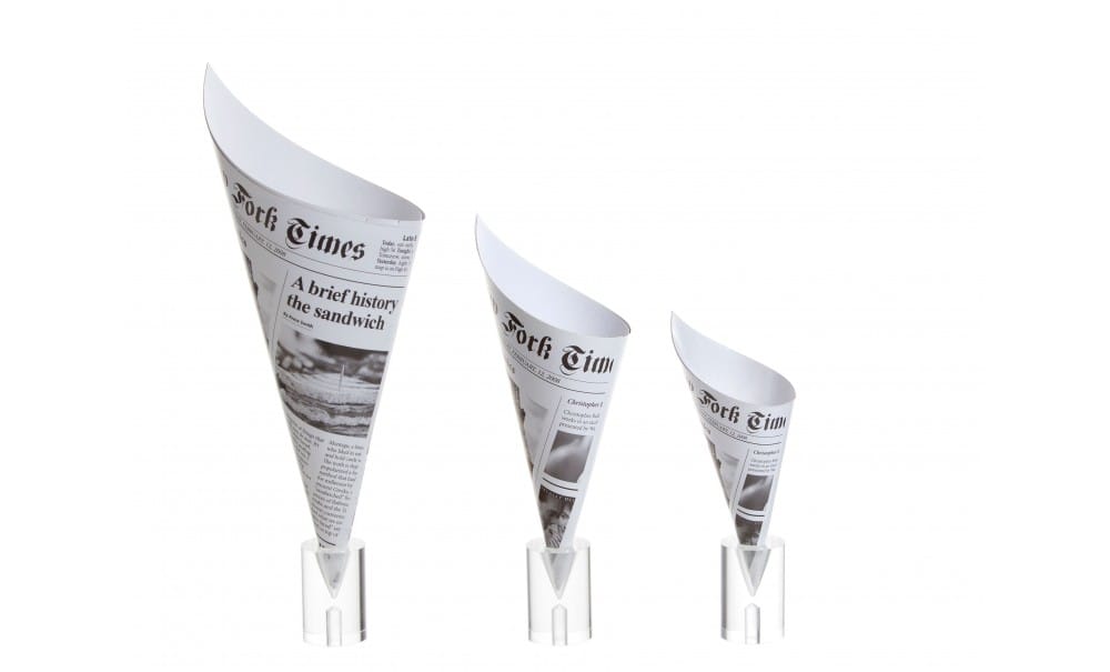 CONO IN CARTONE CARTA DI GIORNALE XL 1 CONO IN CARTONE CARTA DI GIORNALE XL