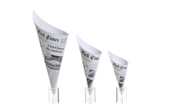 CONO IN CARTONE CARTA DI GIORNALE XS