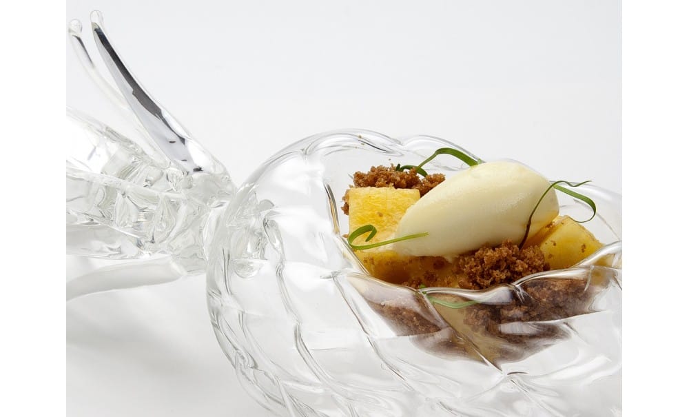 PIATTO ANANAS VETRO 3 PIATTO ANANAS VETRO