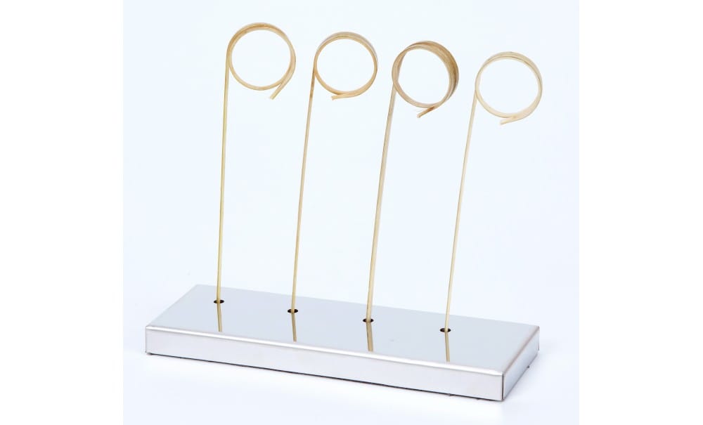 SUPPORTO INOX PER 4 STECCHI 3 SUPPORTO INOX PER 4 STECCHI