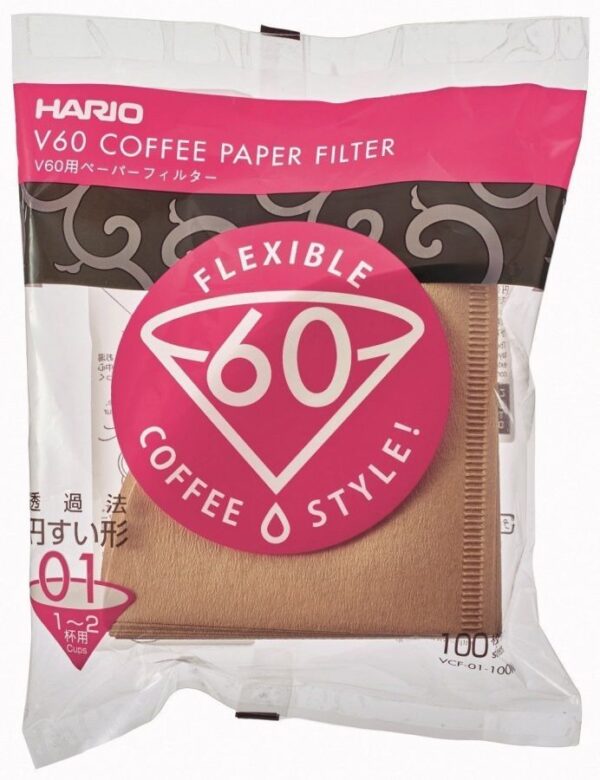 Hario VCF-01-100M Paper Filter Brown