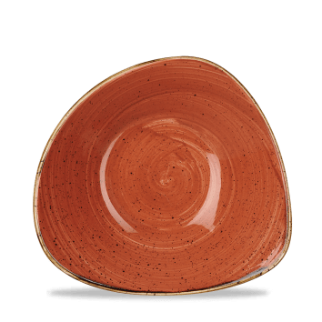 Stonecast ROSSO MATTONE PUNTINATO PIATTO FONDO TRIANGOLARE 18,5cm