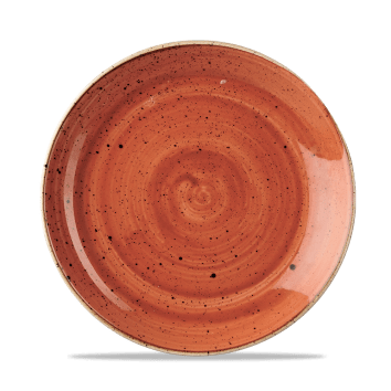 Stonecast ROSSO MATTONE PUNTINATO PIATTO PIANO 21,7cm