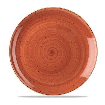 Stonecast ROSSO MATTONE PUNTINATO PIATTO PIANO 28,8cm