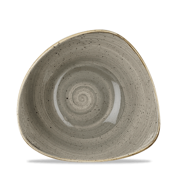 Stonecast GRIGIO PUNTINATO PIATTO FONDO TRIANGOLARE 23,5cm