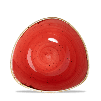 Stonecast ROSSO PUNTINATO PIATTO FONDO TRIANGOLARE 23,5cm