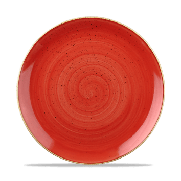 Stonecast ROSSO PUNTINATO PIATTO PIANO 26cm