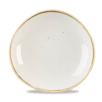 Stonecast Trace Puntinato BIANCO PIATTO FONDO 25,3 cm