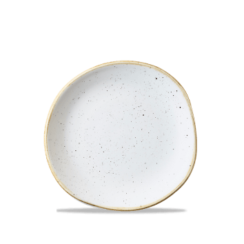 Stonecast Trace Puntinato BIANCO PIATTO PIANO 18,6cm