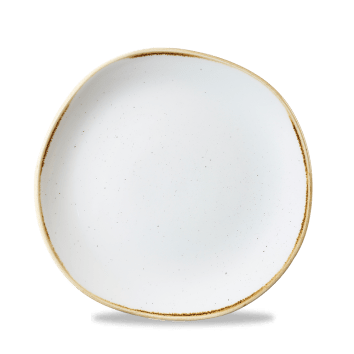 Stonecast Trace Puntinato BIANCO PIATTO PIANO 21cm