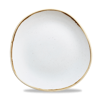 Stonecast Trace Puntinato BIANCO PIATTO PIANO 26,4cm