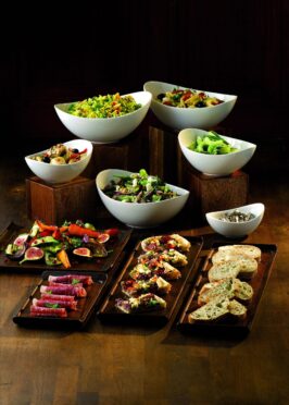 Vassoio Rettangolare in ACACIA per Buffet 58 X 20 cm