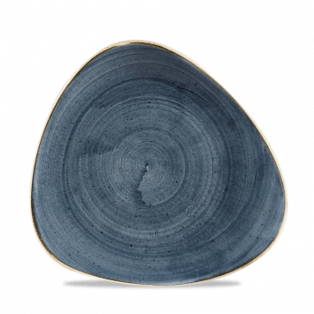 Stonecast Blueberry Puntinato Piatto Triangolare cm 22,9
