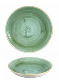 Stonecast Samphire Verde Piatto Fondo Coupe cm 24,8