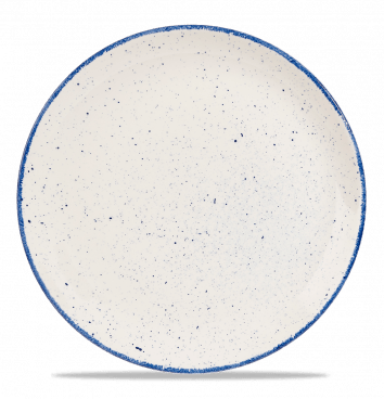 Stonecast Hints Indigo Blue Puntinato Piatto Piano cm 32,4