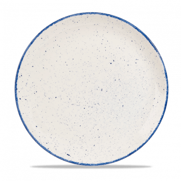 Stonecast Hints Indigo Blue Puntinato Piatto Piano cm 28,8