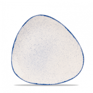 Stonecast Hints Indigo Blue Puntinato Piatto Triangolare cm 22,9