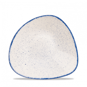 Stonecast Hints Indigo Blue Puntinato Piatto Fondo/Coppa Triangolare cm 23,5