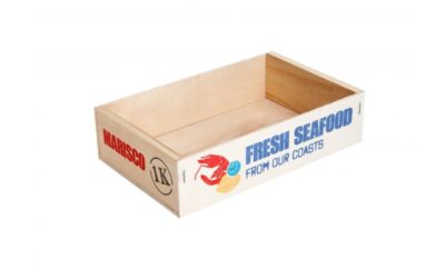 RIPRODUZIONE CASSETTA DI PESCE CON SCRITTE