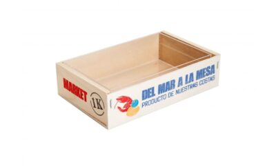 RIPRODUZIONE CASSETTA DI PESCE CON SCRITTE