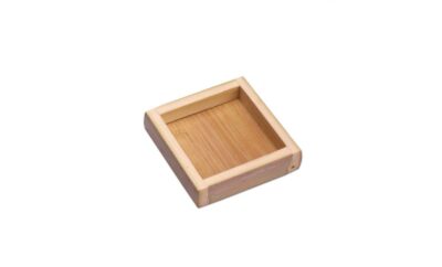 PIATTO BAMBOO QUADRATO CON BORDI ALTI